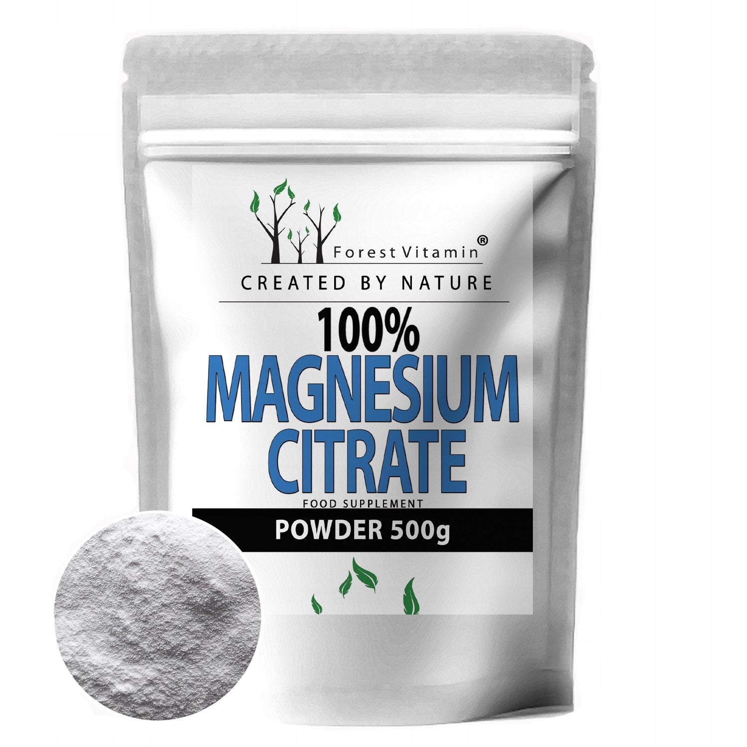 100% Magnesium Citrate POWDER PURE 500g IDEAL FOR CONTRACTIONS ANHYDROUS