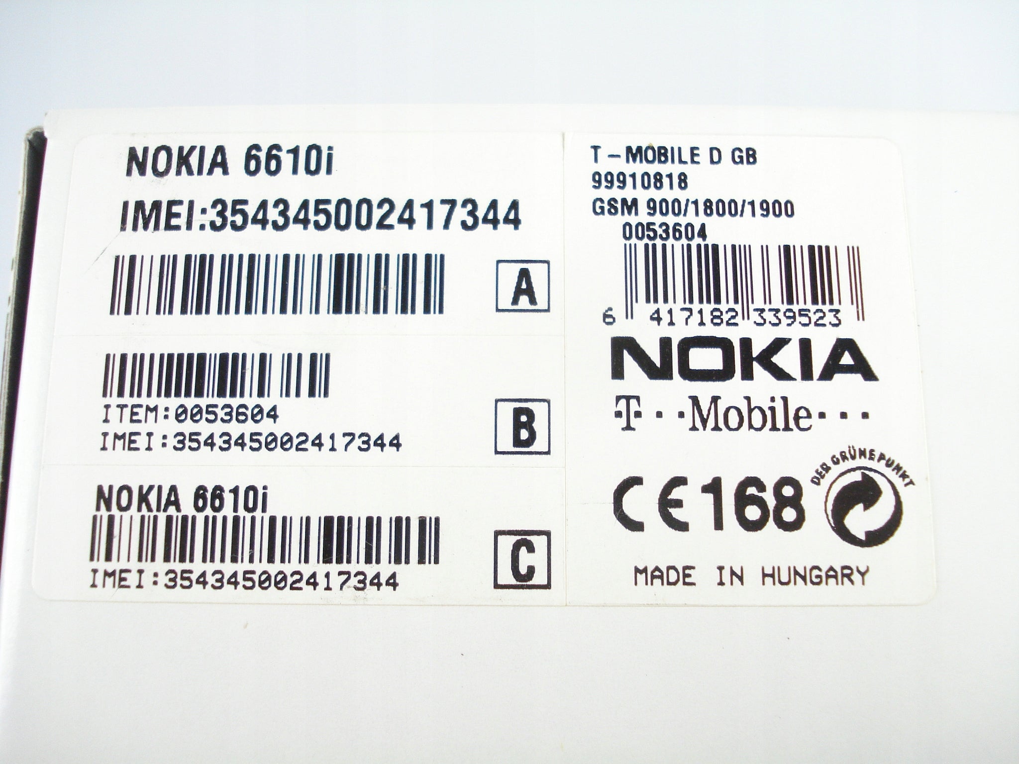 100% NEW ORIGINAL NOKIA 6610i RM-37 BLACK Brand Nokia