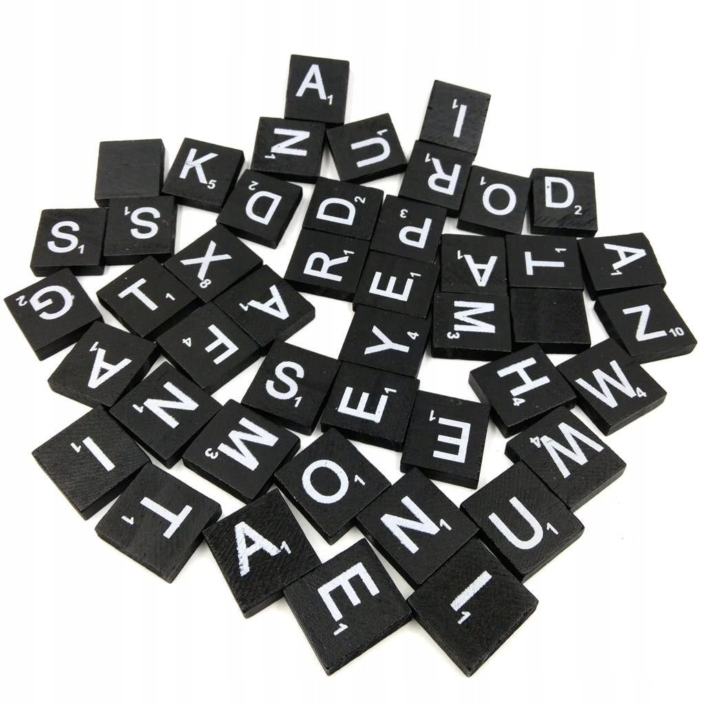 100 Pcs/Pack Game Replacement Crafts Bulk 6 Alphabet Wooden Model Drewniane rękodzieło numer litery