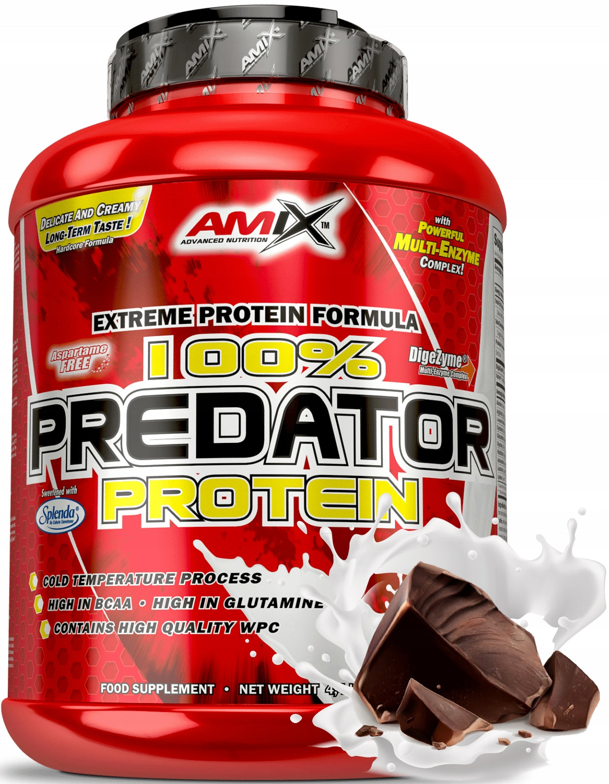 100% Predator Protein 4000g chocolate Expiration date at least 3 months from the date of purchase