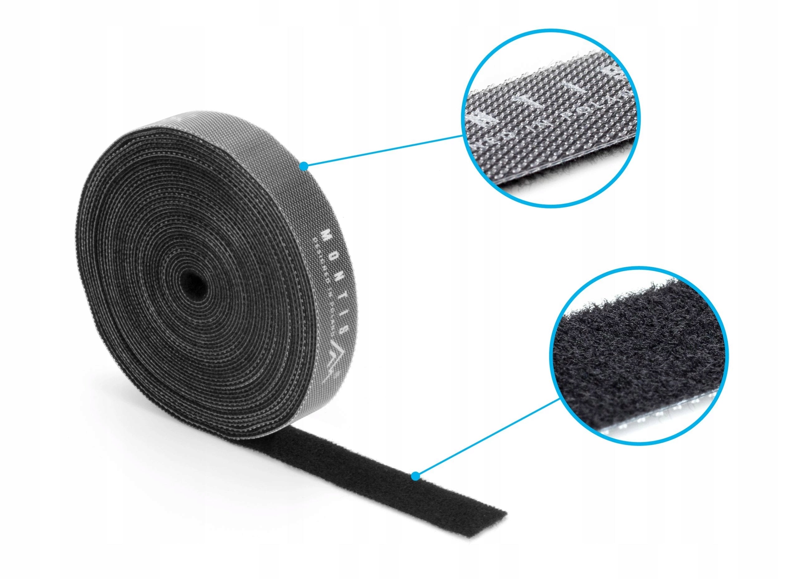 100 centimeter ORGANIZER Velcro tape for cables 1m ADJUSTABLE Montis Manufacturer code MT102-1