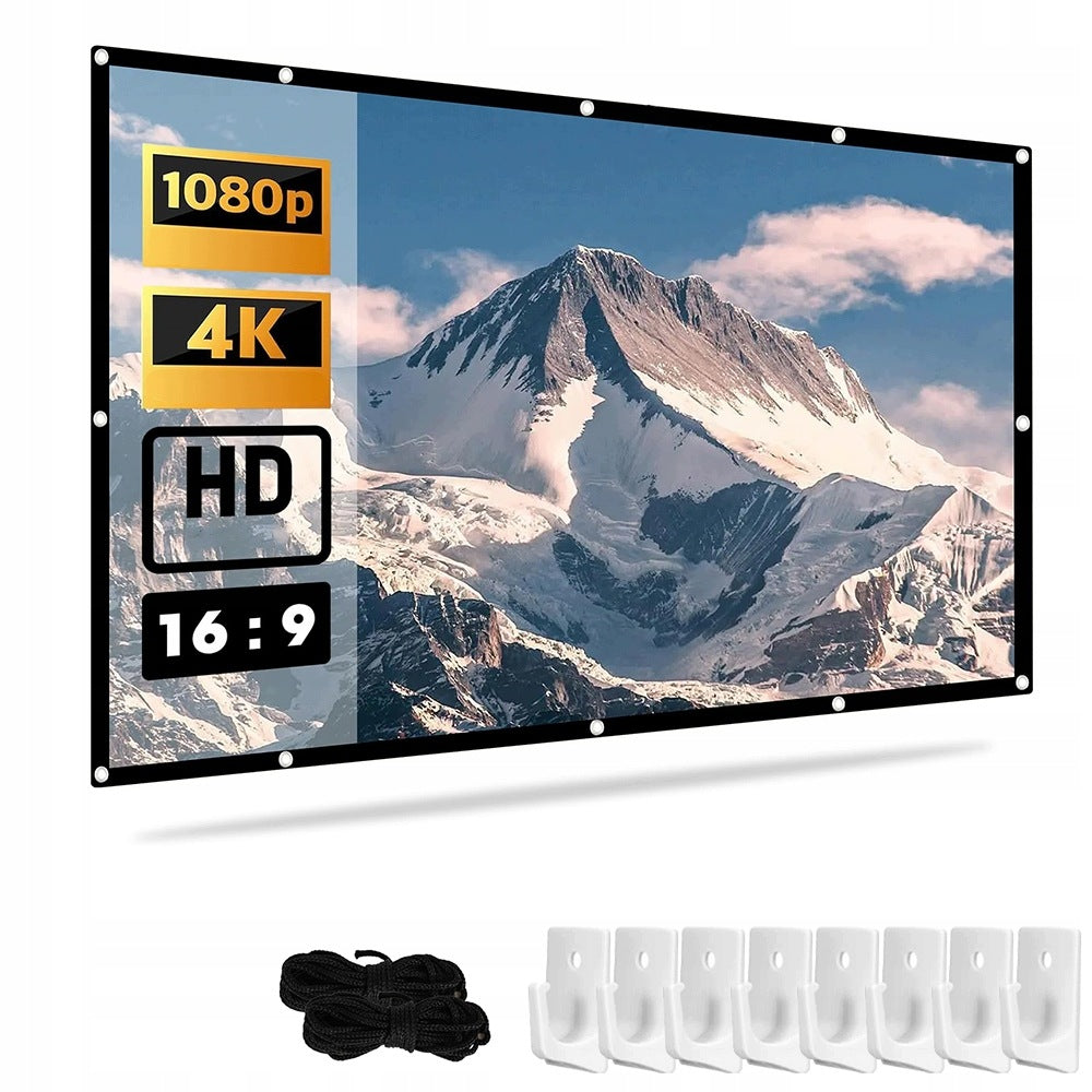 100 inch folding film fabric screen
