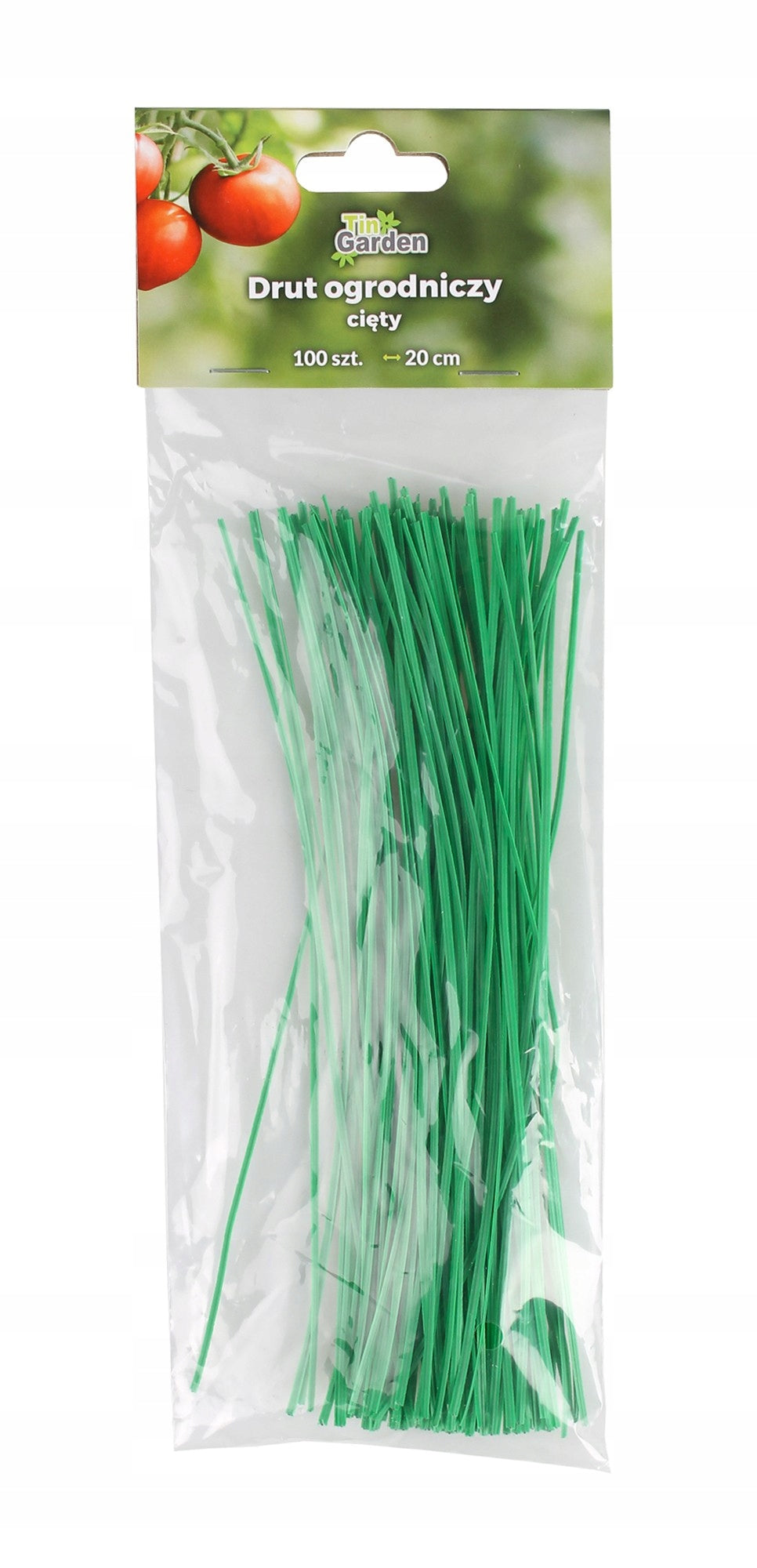 100 pcs GARDEN WIRE CUT FOR PLANT LIGATION COATED 20 cm