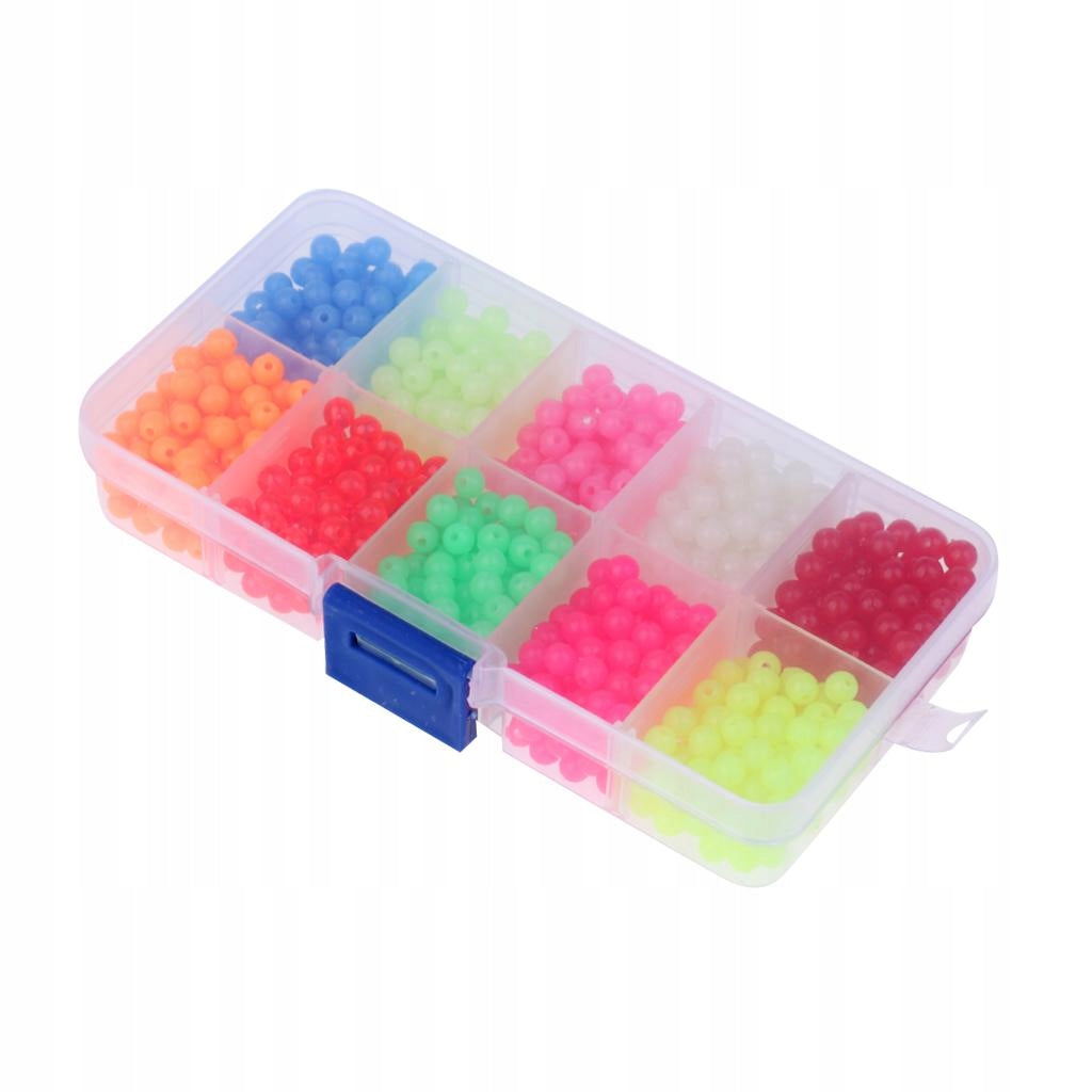 1000 Pieces Luminous Fishing Beads Lure Glow Beads Fishing Fishing Beads Model Przynęta na koraliki wędkarskie