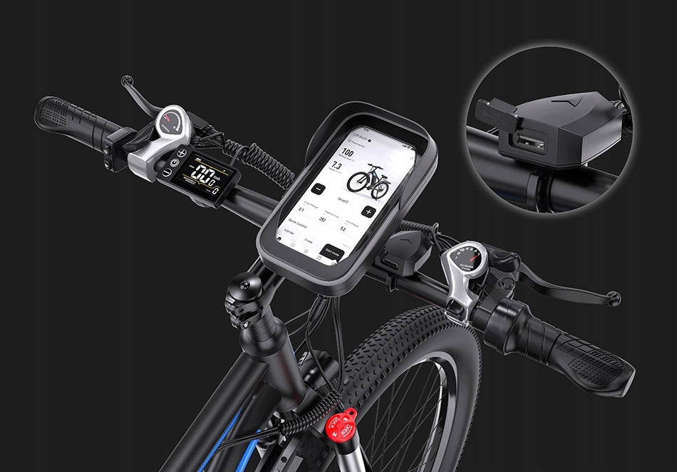 1000W Oil Brakes DUOTTS C29L 29"x2,1" 48V15Ah 55KM/H Shimano 21-Biw Foldability partially assembled, calibrated