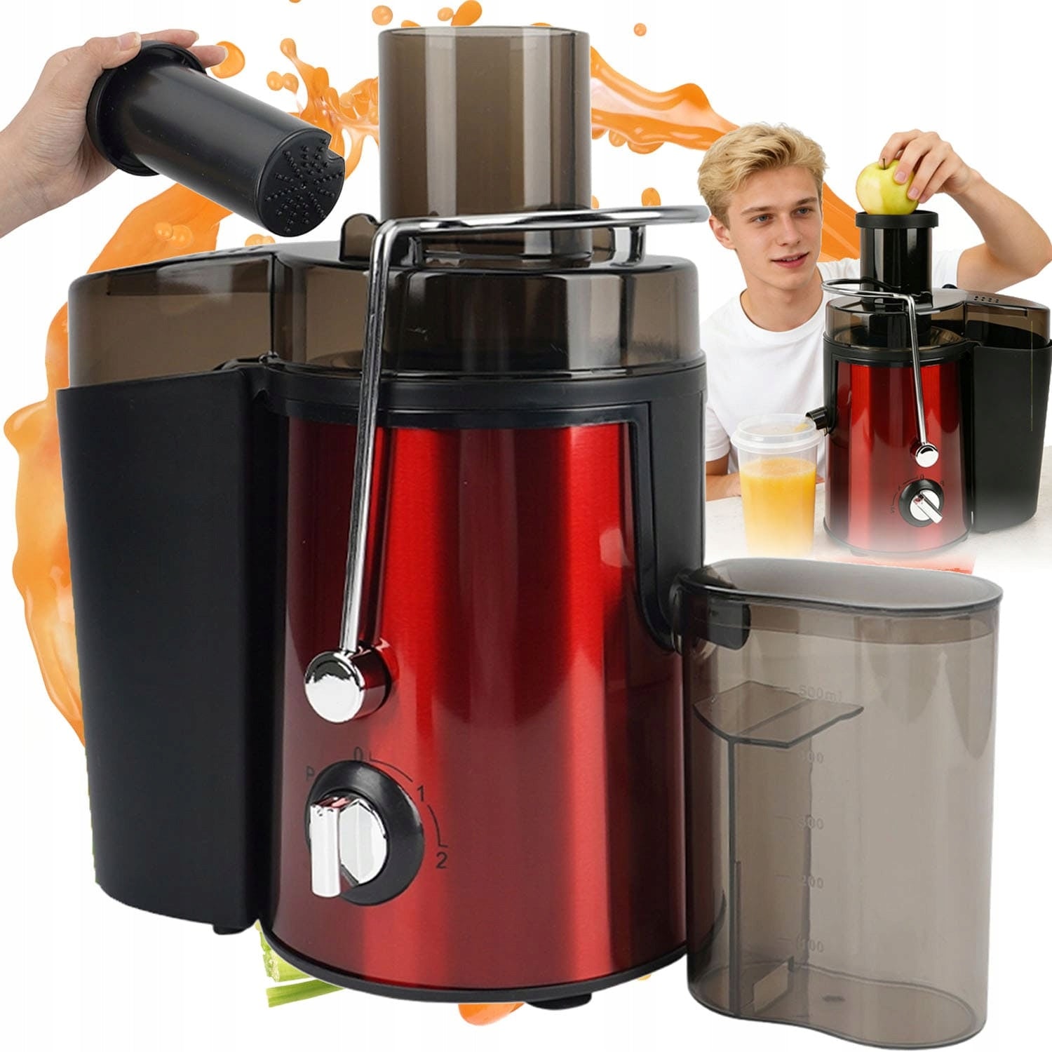 1000W TWO SPEED ELECTRIC JUICER INOX ORANGE JUICER