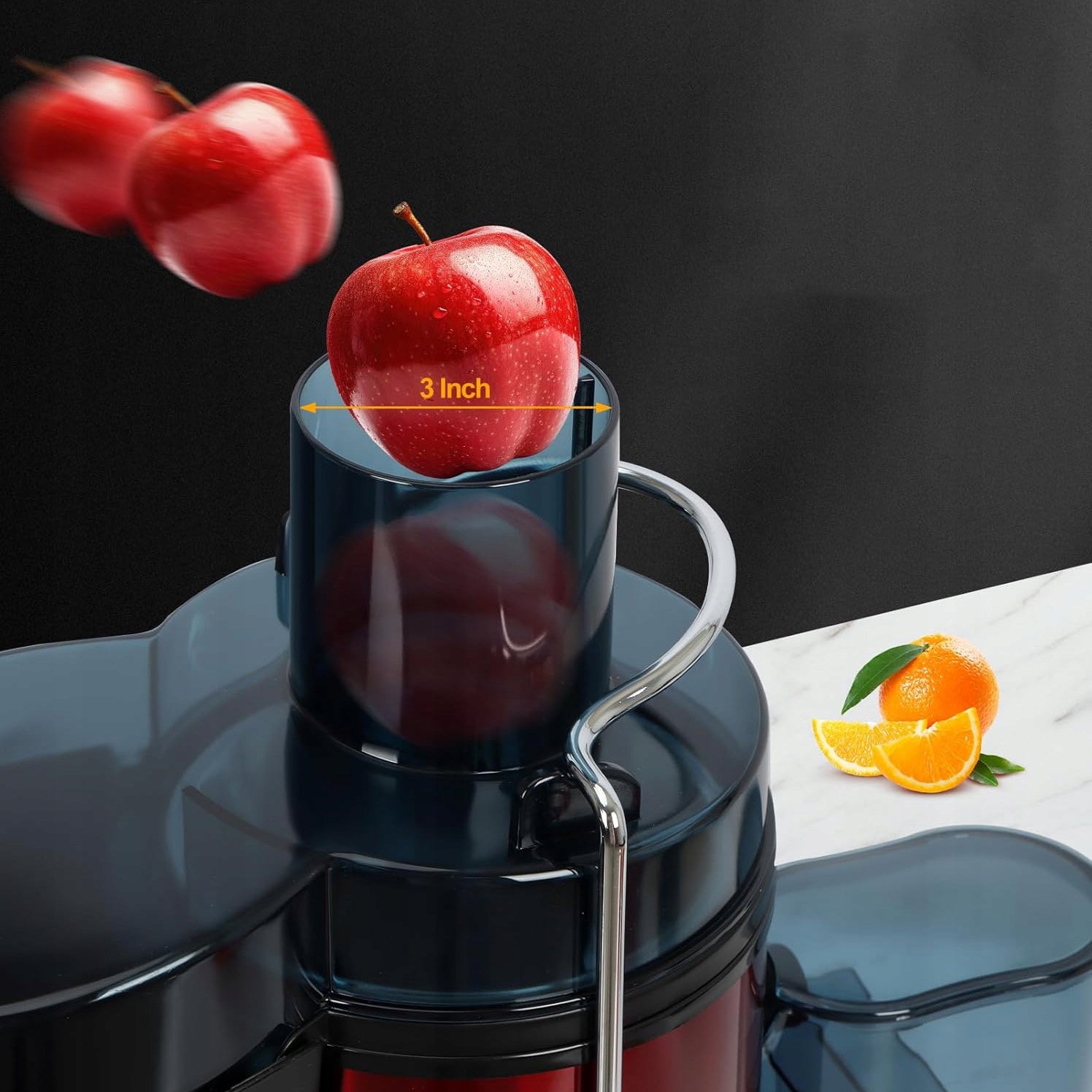 1000W juicer | juice extractor | high power | large opening | 2 speeds -Red Brand no brand