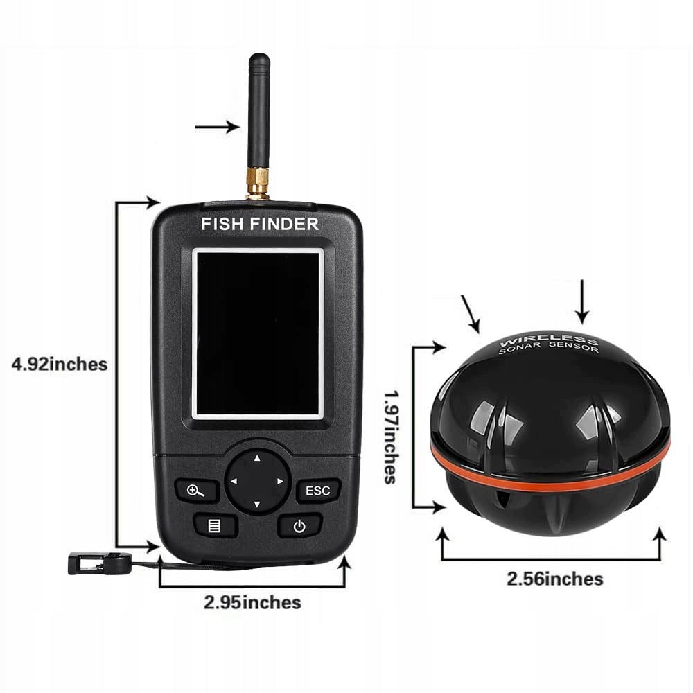 100M SMART SONAR FISH DETECTOR WIRELESS WITH BACKLIGHT Packaging status original