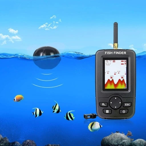 100M SONAR WIRELESS SONAR COLOR FISH DISPLAY FOR ANGLER Model FFW718LA