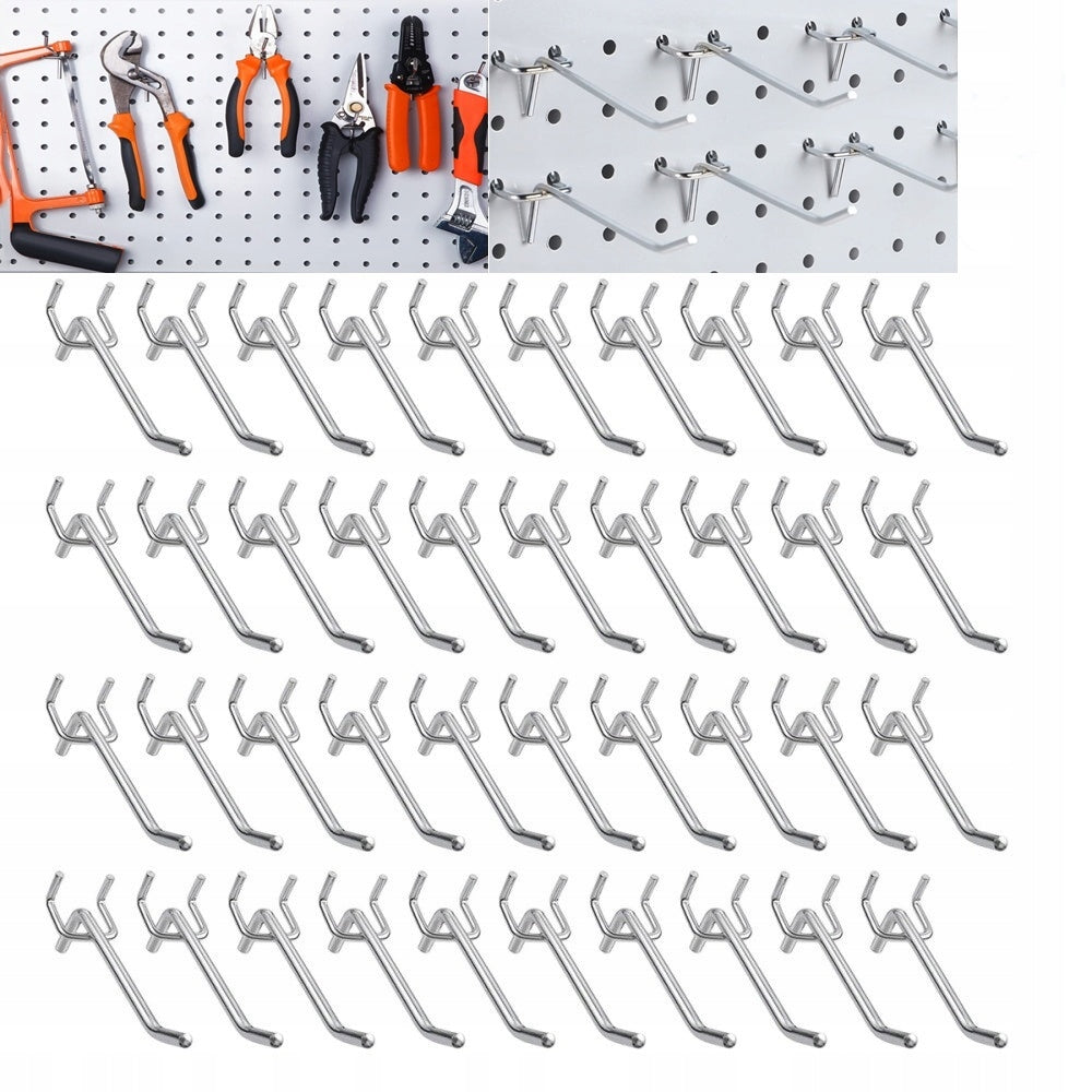 100PCS PLAID HOOK PENDANT GRILLE HOOKS HOOK 3.2CM