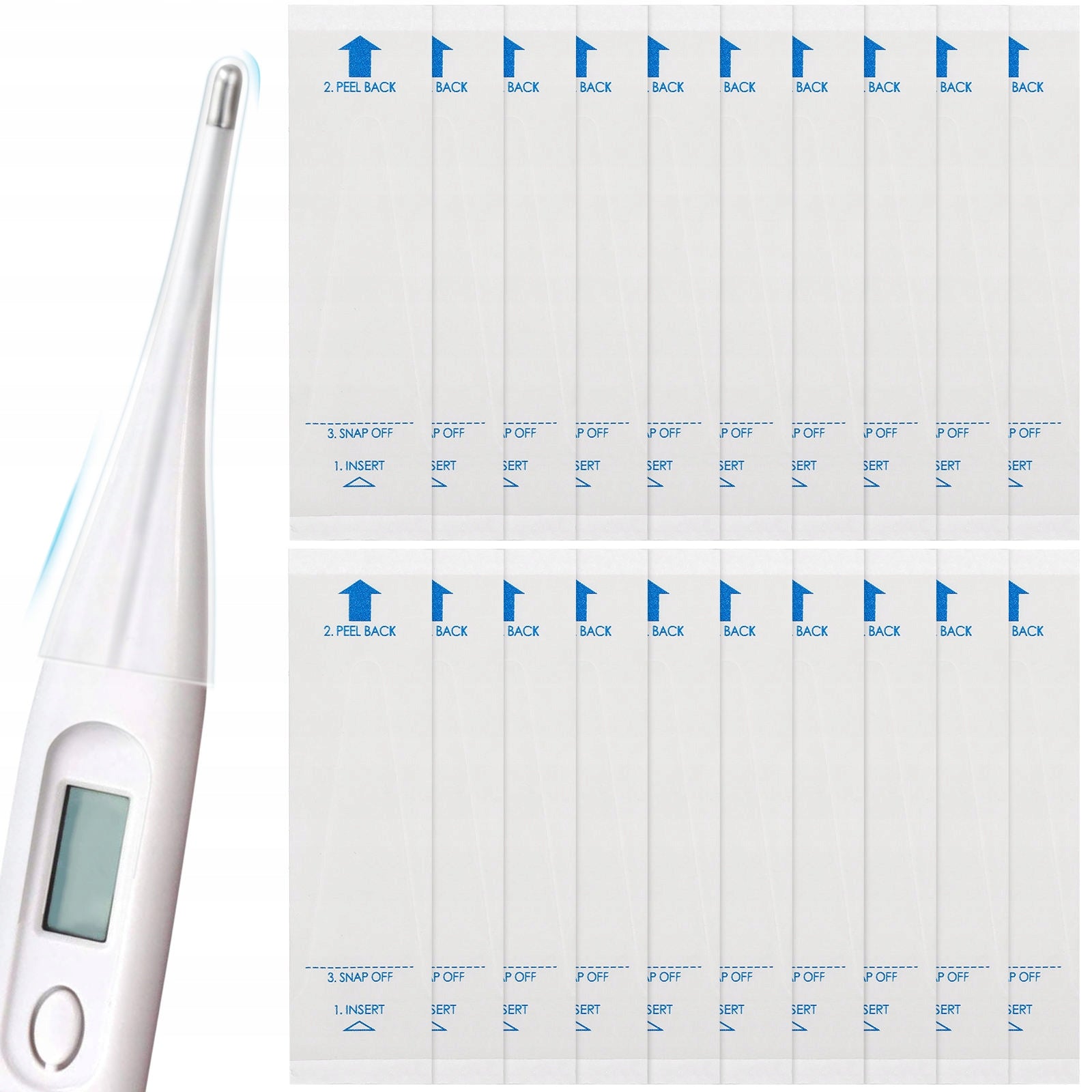 100Pcs Transparent Disposable Thermometer Covers for Digital Probes Manufacturer of a medical device NA