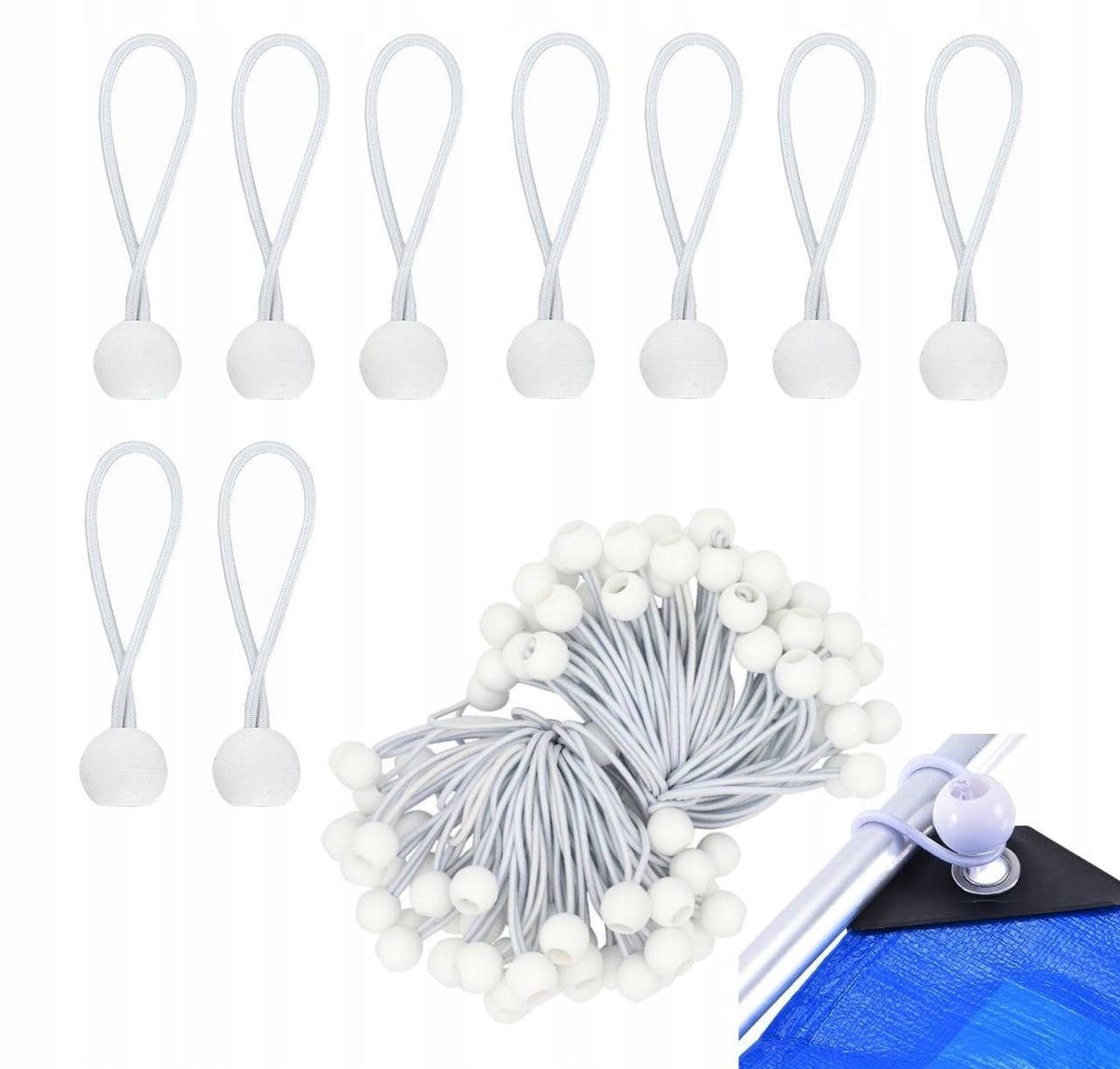 100X ELASTIC MOUNTING RUBBER STRONG ROPE BALL FOR FIXING THE PLANEDIKA