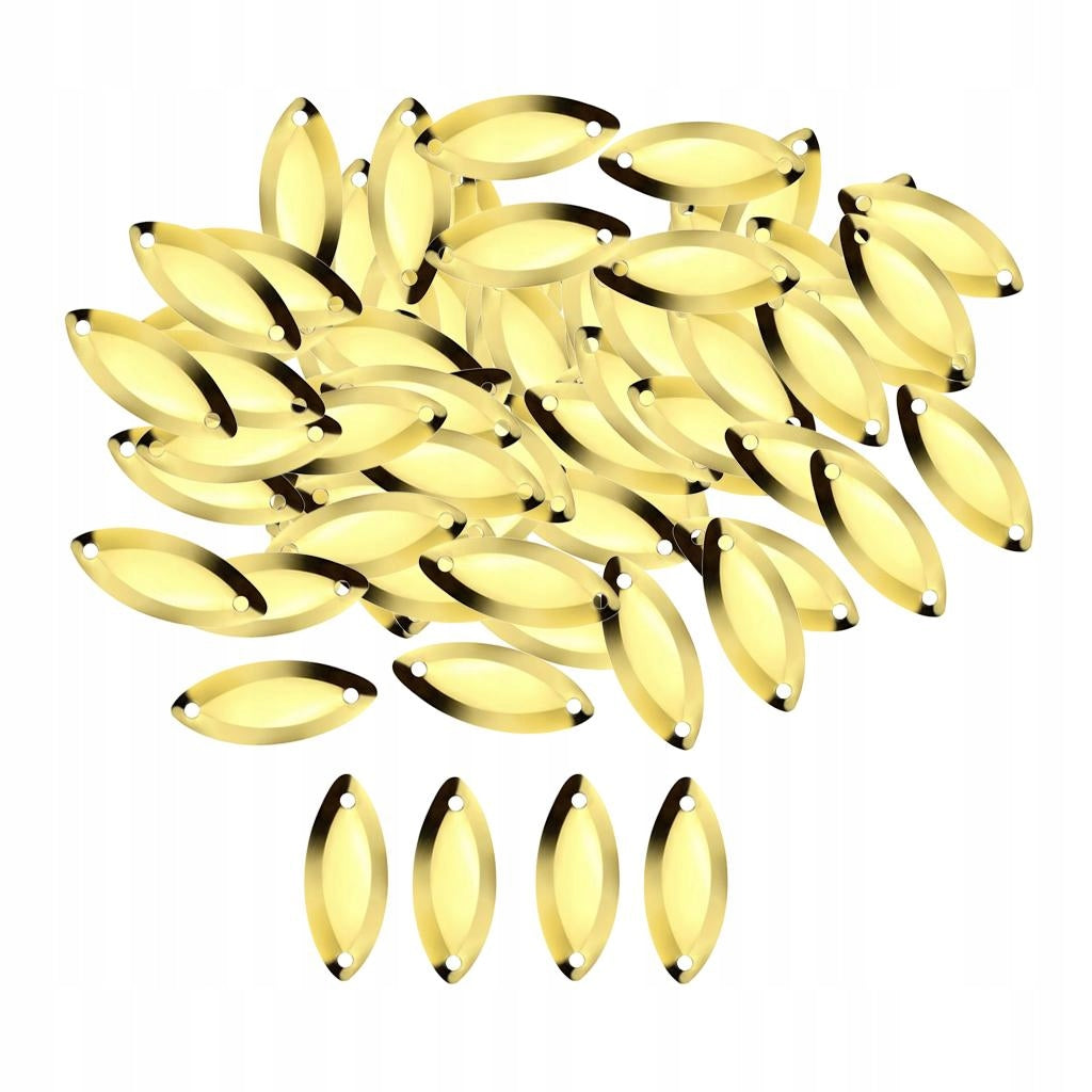 100x Fly Fishing Spoons Sequins Baits Spinnerbait Brand no brand