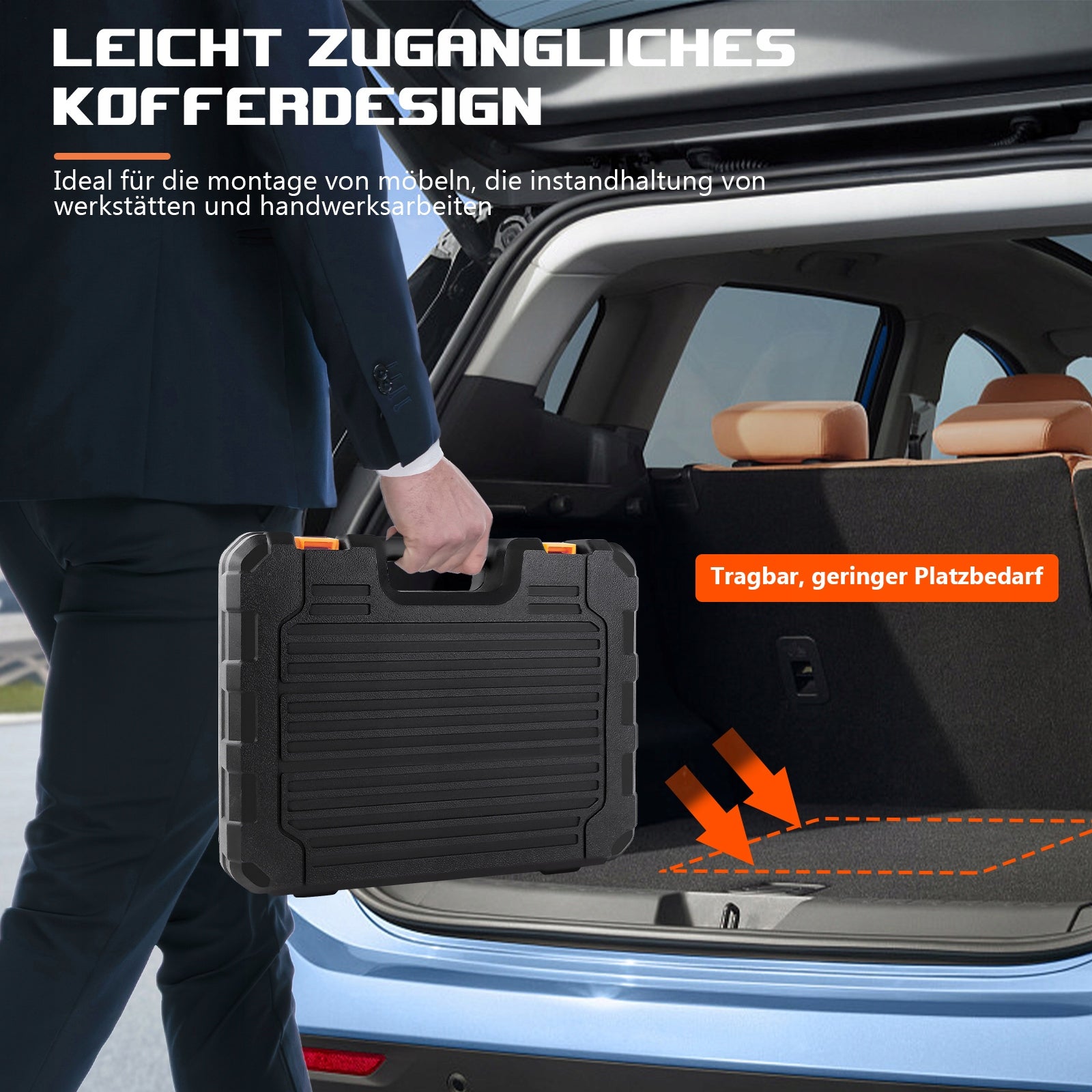 102 Piece Home Repair Tool Kit, General Home/Car Repair Tool Set, Toolbox Product weight with unit packaging 3.35 kg