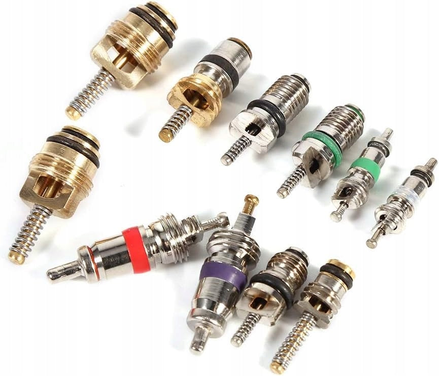 102pcs Car Air Conditioner Valve Core Accessories with Remover Tool Manufacturer code R134A