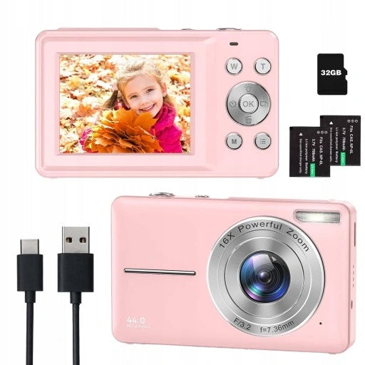 1080P 44MP HD DIGITAL CAMERA FOR HOME KIDS TAKING MINI PHOTOS