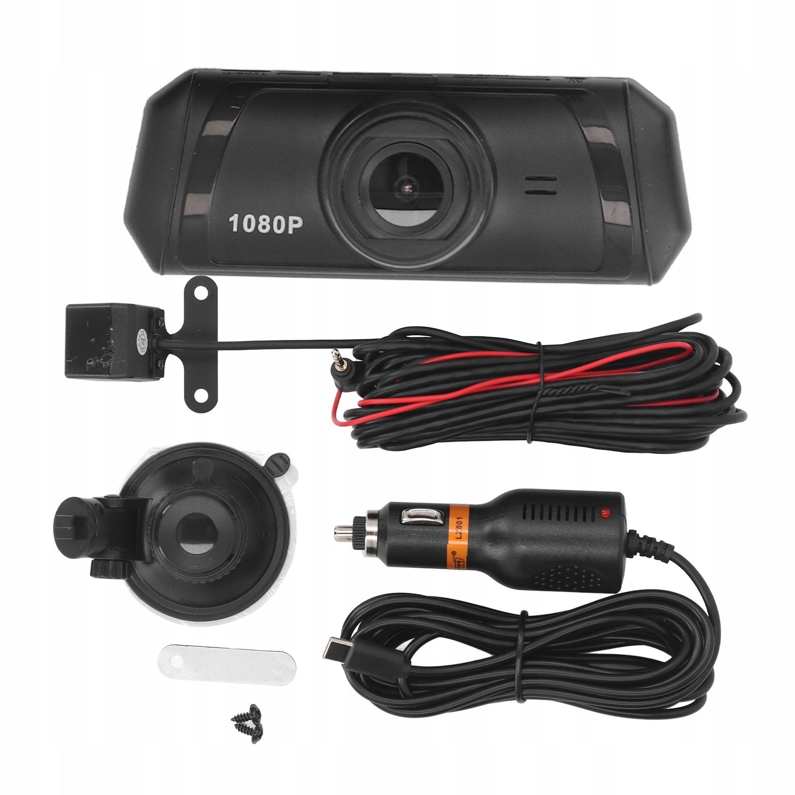 1080P HD Dashboard Camera Ultra Wide Angle Dual DV Model 2578LLHC