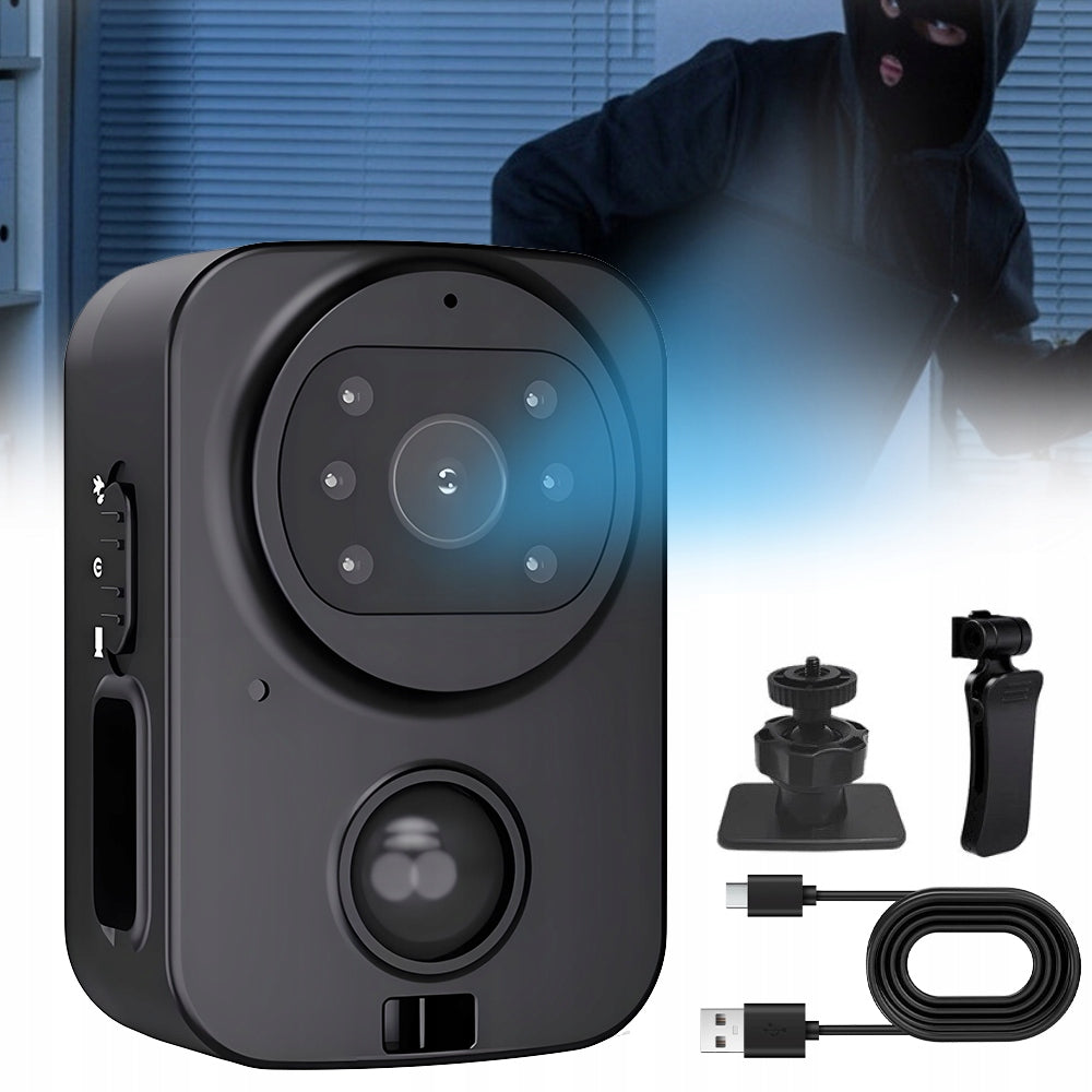 1080P HD miniature body camera, avi IP45 video camera waterproof Manufacturer code xjxidee676