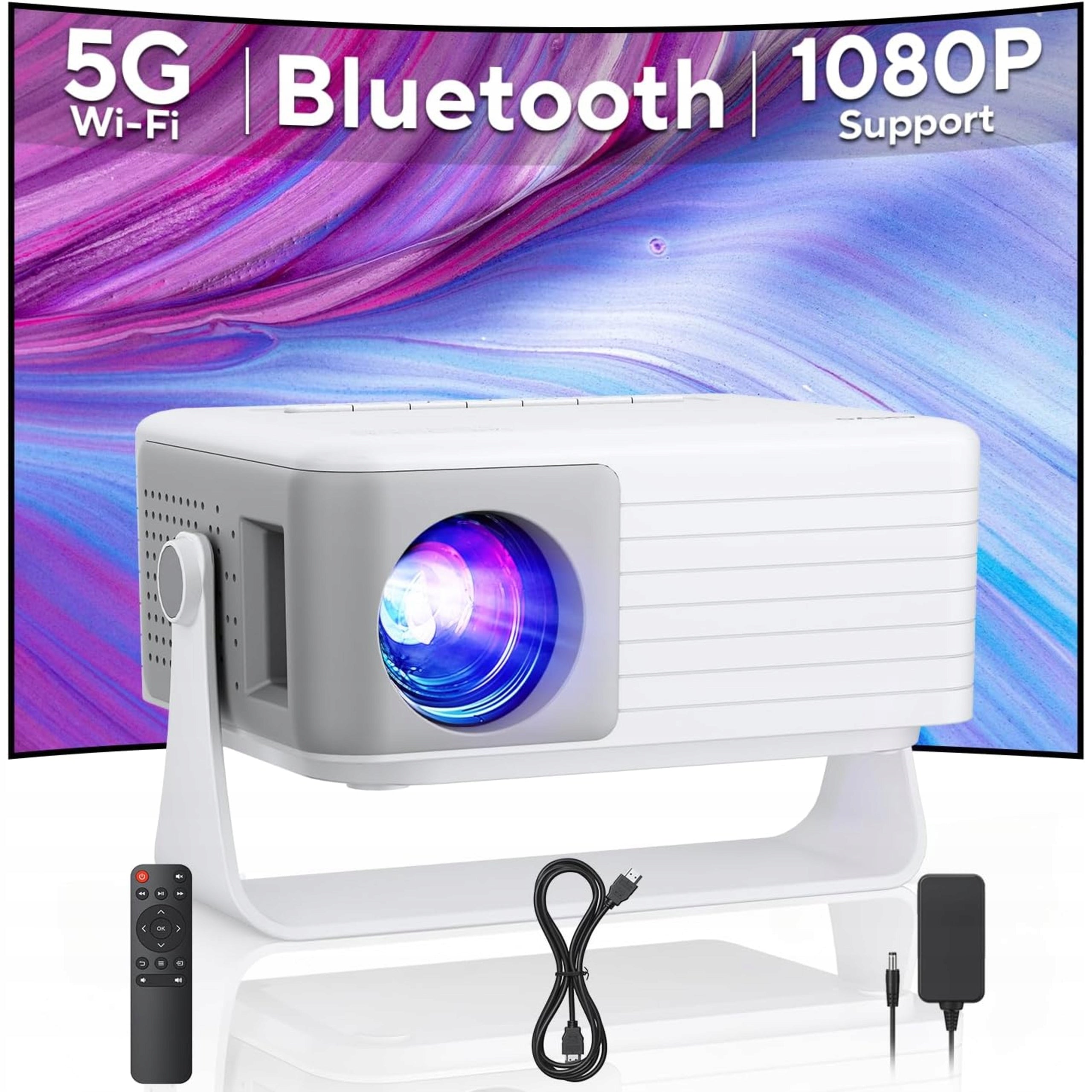 1080P MINI LED PROJECTOR FOR HOME THEATER PORTABLE WITH TRIPOD