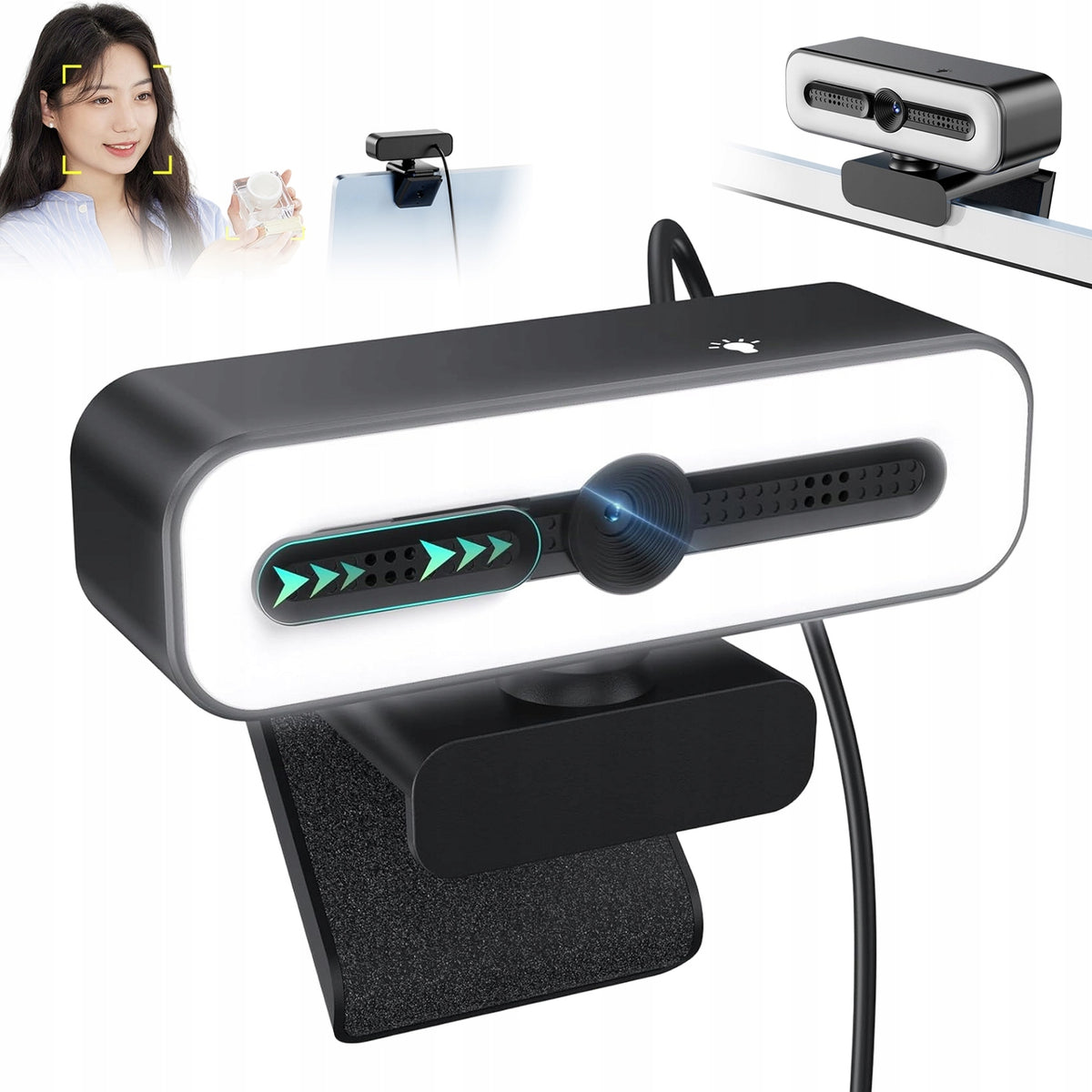 1080P WEBCAM WITH EASY MOUNTING FOR VERSATILE USE