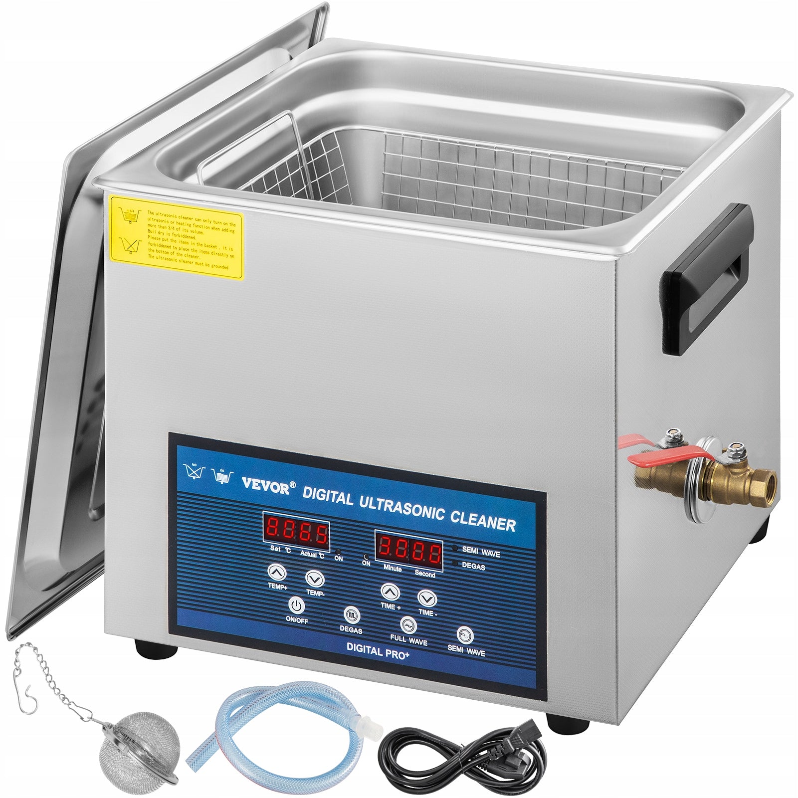 10L Ultrasonic Cleaner Dual Frequency Heater 28/40KHz Jewelry Parts Manufacturer code JPS-40ACSBQ