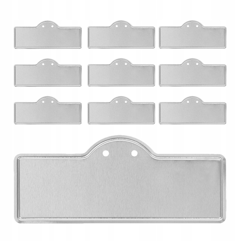 10PCS ALUMINUM GARDEN PLANT MARKERS LIGHTWEIGHT METAL LABEL TAGS Product height 0.1 cm