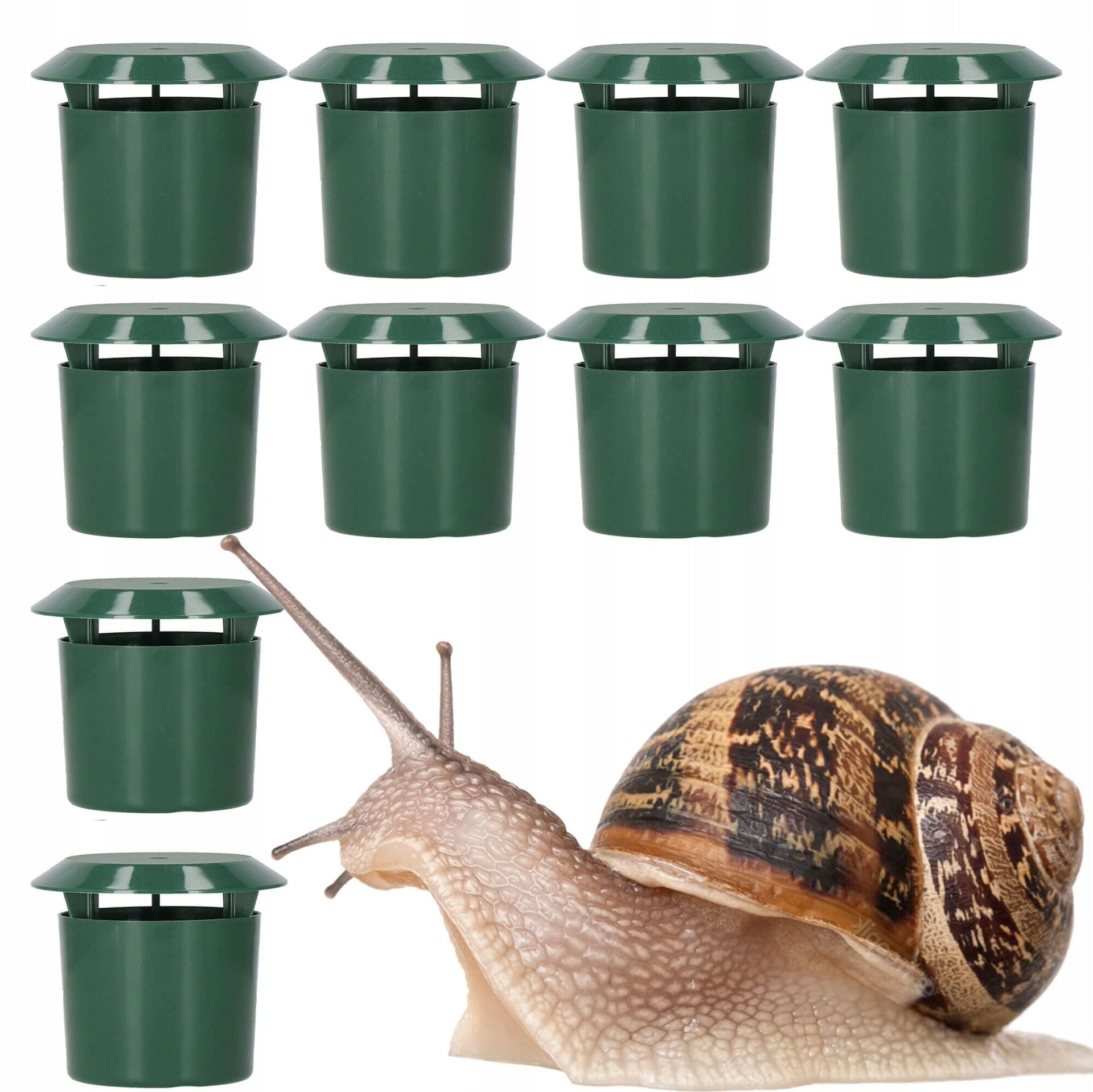 10PCS SNAILS TRAP ANTI-SNAIL ECO-FRIENDLY LURE PAW EFFECTIVE Batteries included no