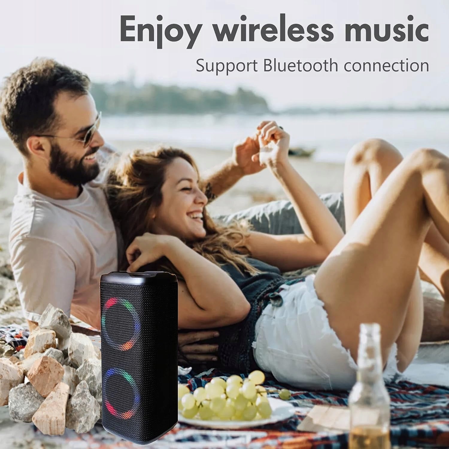 10W PORTABLE BLUETOOTH RGB SPEAKER Model other