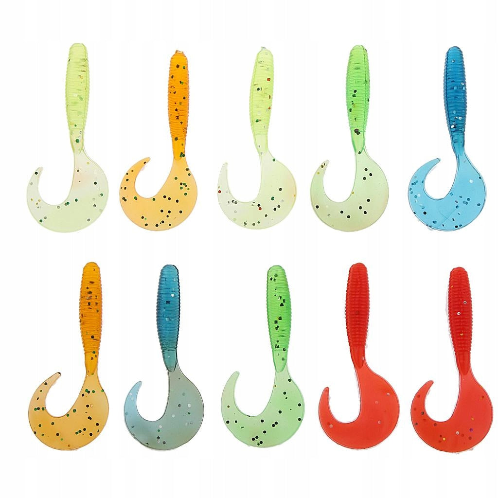 10pcs Maggot Grub Lure Worm Fishing Lures Soft Grubs for Sea River Lake EAN (GTIN) 0791582126249