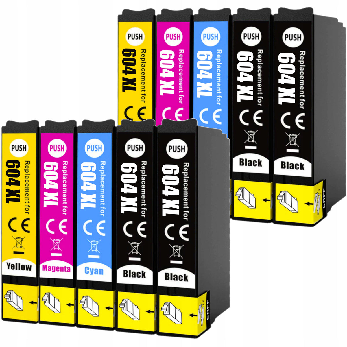 10x 604 XL INKS FOR EPSON XP-2200 XP-2205 XP-3200 XP-3205 XP-4200 XP-4205