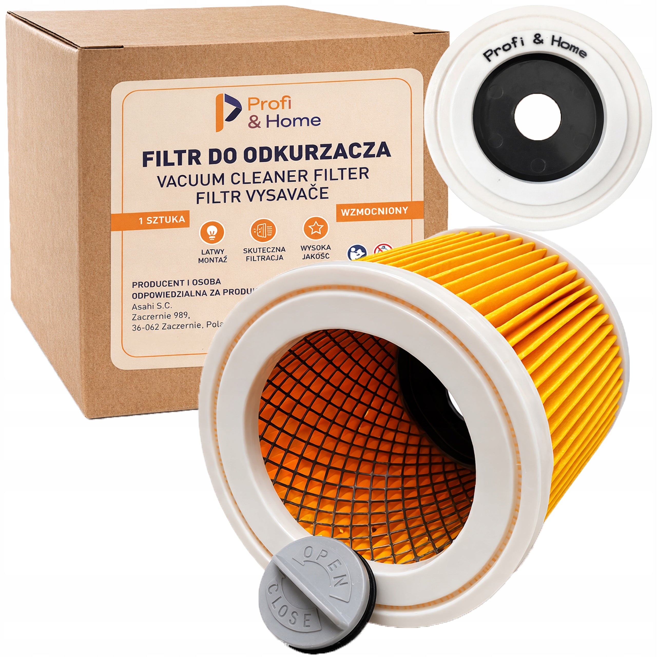 10x BAGS FOR VACUUM CLEANER KARCHER WD3 SE4001 WD2 PLUS KWD3 V17 V15+FILTER WD 3 Manufacturer code 5904334285735
