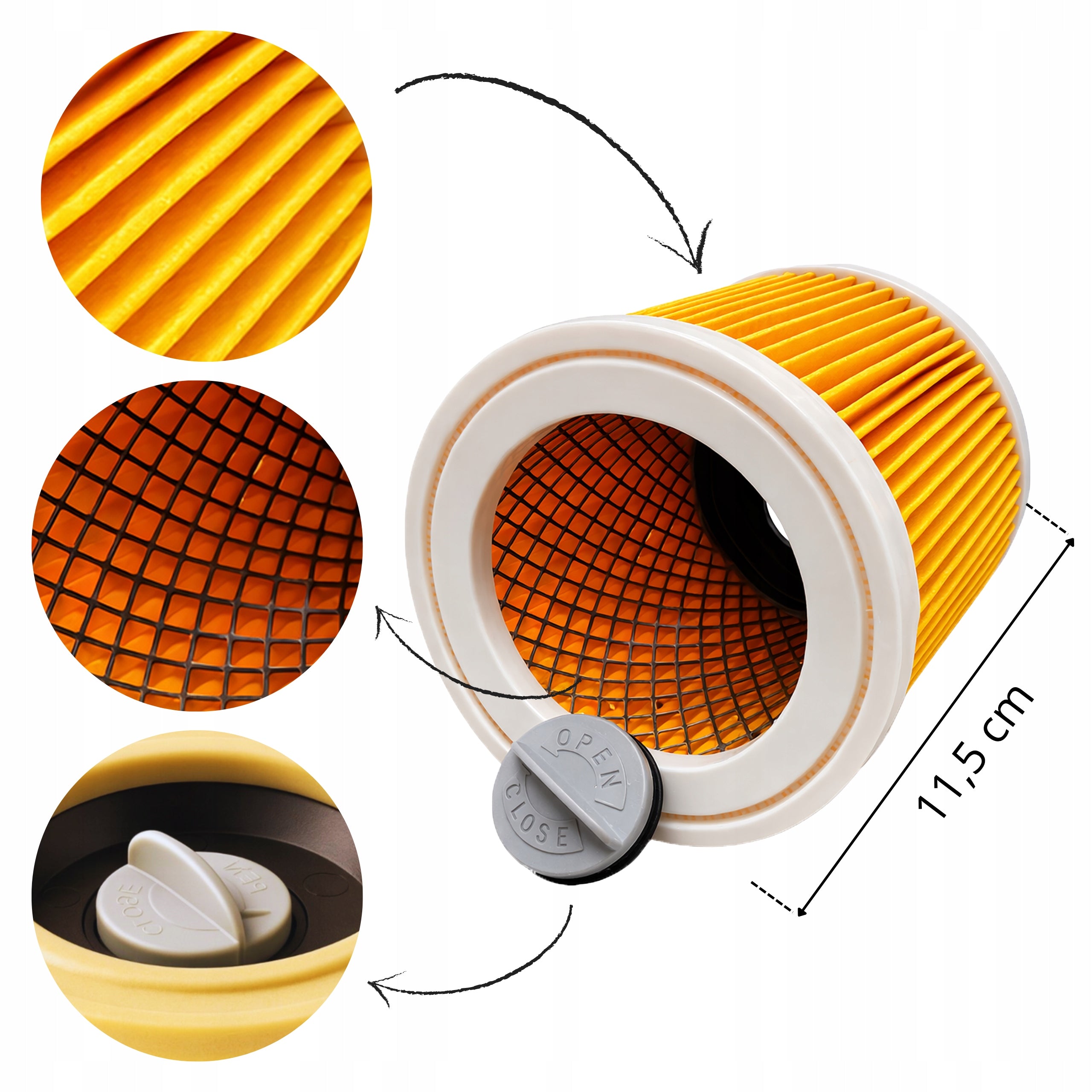 10x BAGS FOR VACUUM CLEANER KARCHER WD3 SE4001 WD2 PLUS KWD3 V17 V15+FILTER WD 3 Vacuum cleaner brand Kärcher