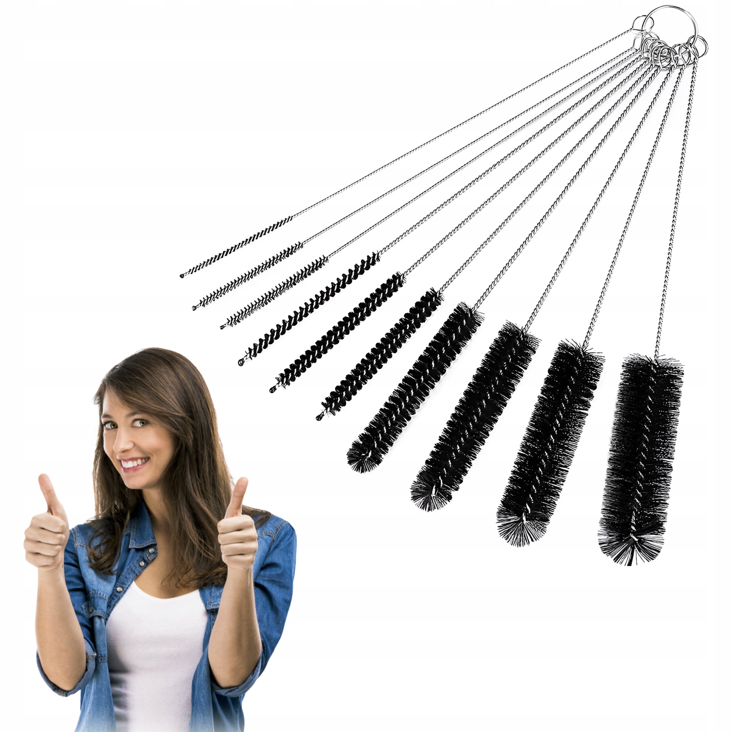 10x Brushes Cutter for Pipe Straw Nozzle Express Set