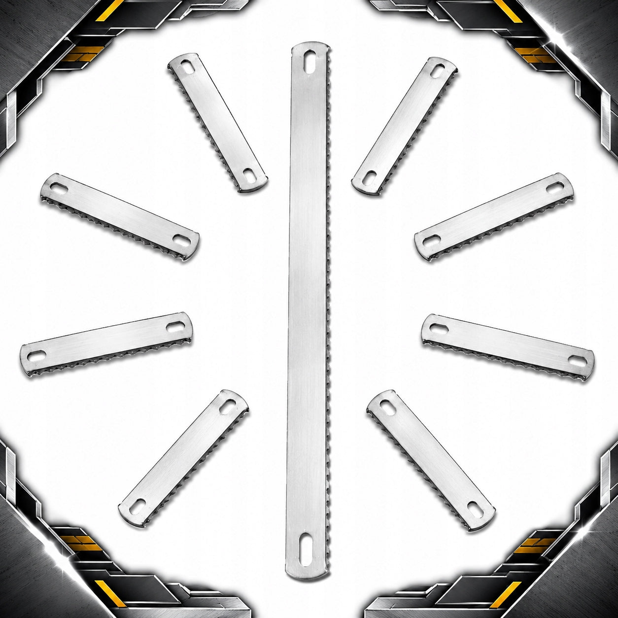 10x DOUBLE SIDED SAW BLADES FOR METAL 300MM SET OF 10PCS FOR SAW Intended use for wood for metal