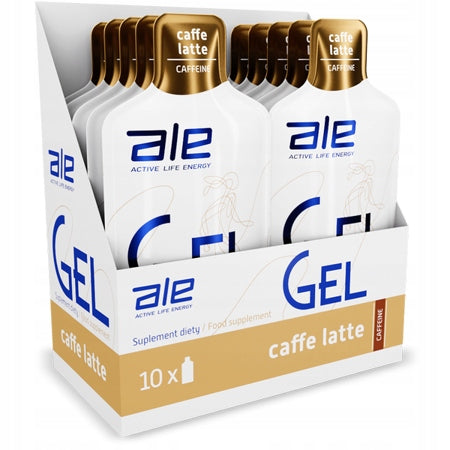 10x Energy Gel ALE ENERGY 55,5g caffe latte energy gel coffee