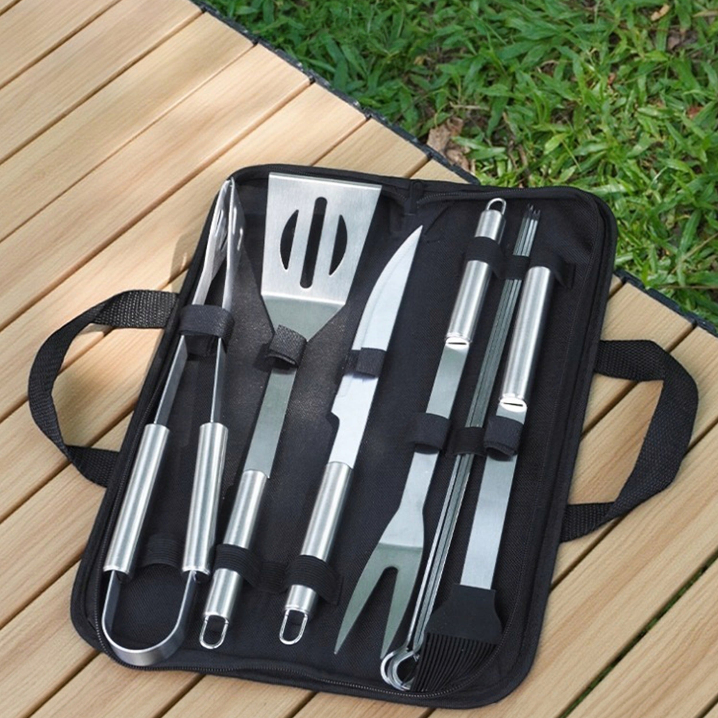 10x GRILLING utensils BBQ accessories set of utensils steel Manufacturer code Sztućce do grillowania na Gril Grill Nóż XL