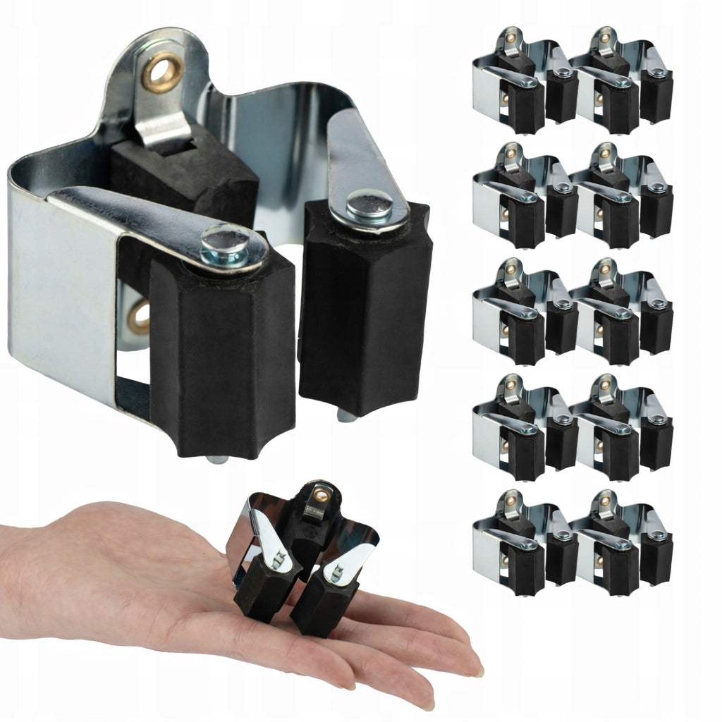 10x Hanger single metal handle 5 kg with clamp holder