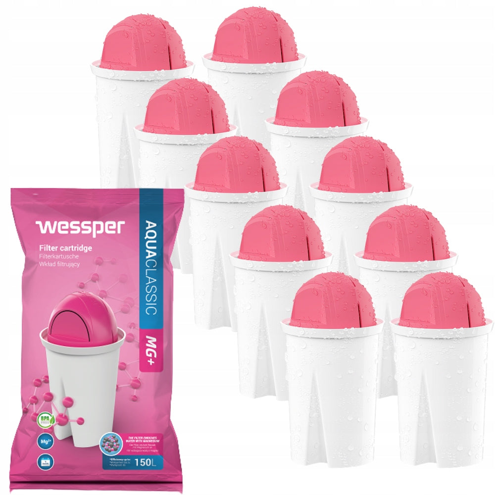 10x MAGNESIUM filter Wessper AquaClassic Mg+ jug water filters