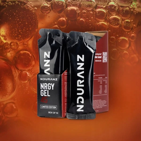10x NRGY GEL 45 NDURANZ 75G COLA LIMITED Packaging status original