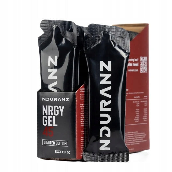 10x NRGY GEL 45 NDURANZ 75G COLA LIMITED