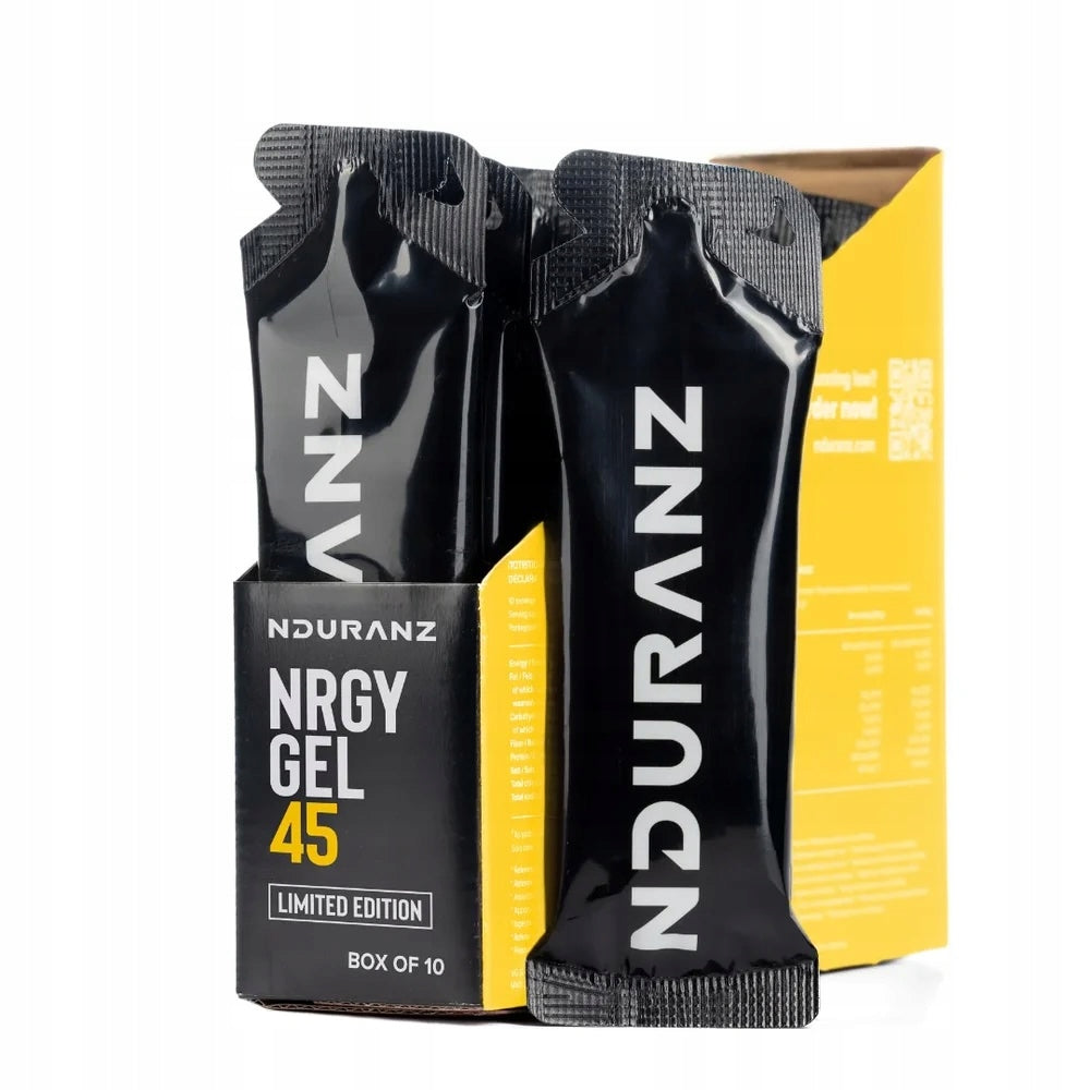 10x NRGY GEL 45 NDURANZ 75G LEMON ICE TEA LIMITED