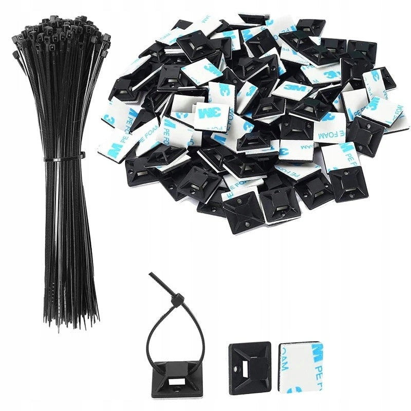 10x ORGANIZER 3M TRINITY CABLE HOOK HOLDER Manufacturer code Uchwyt trytytki ziperki opaski zaciskowe