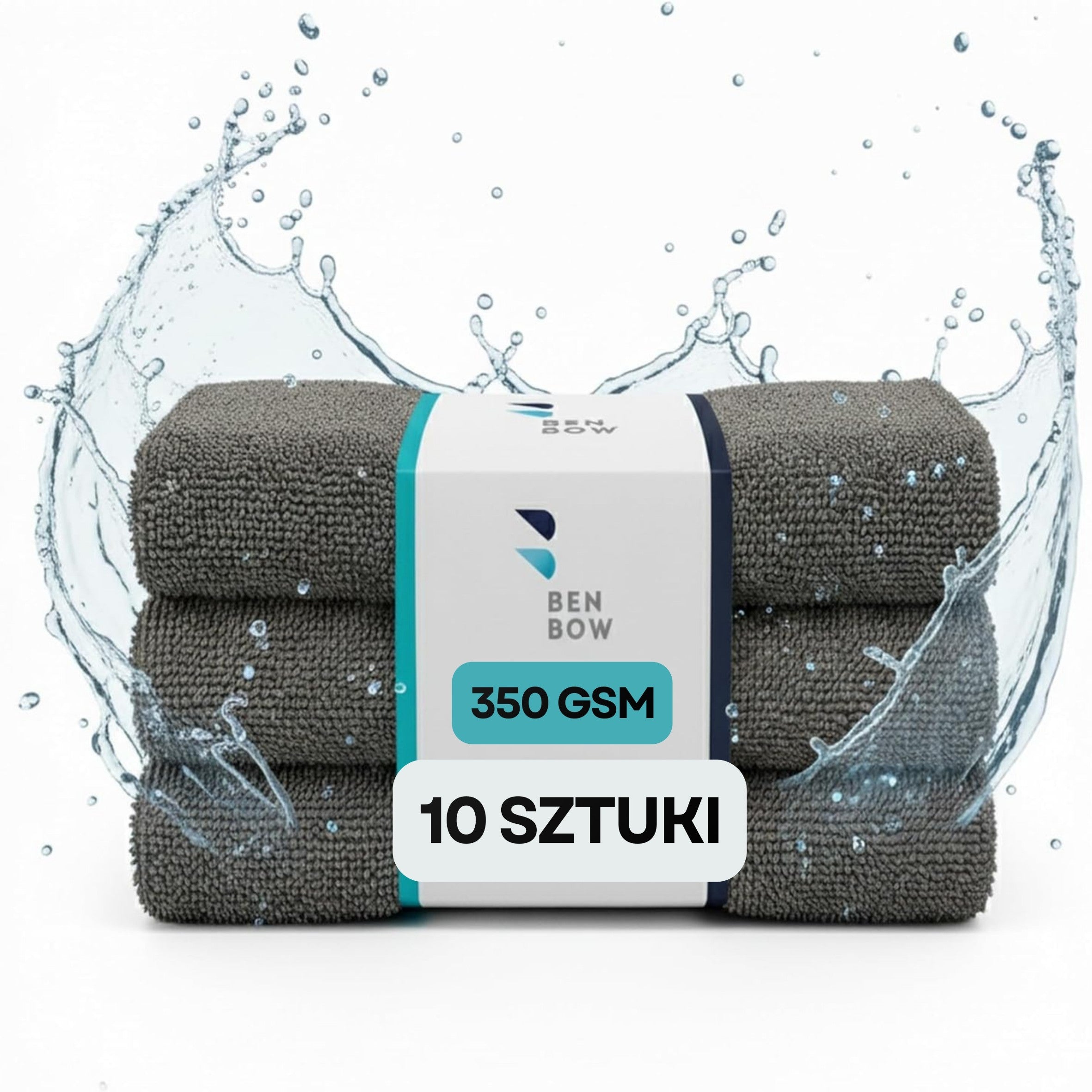 10x SEAMLESS MICROFIBER 40x40cm 350g/m2 UNIVERSAL LASER CUT