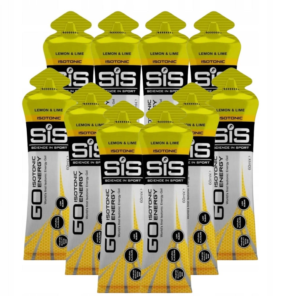 10x SIS GO ISOTONIC ENERGY GEL ISOTONIC 60 ml CARBOHYDRATES ENERGY Expiration date at least six months from the date of purchase