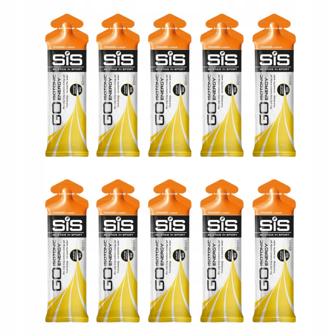 10x SIS isotonic energy gel 60ml orange energy gel carbohydrates