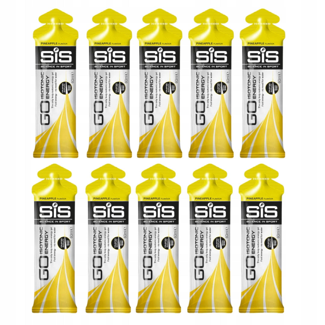 10x SIS isotonic energy gel 60ml pineapple energy gel carbohydrates