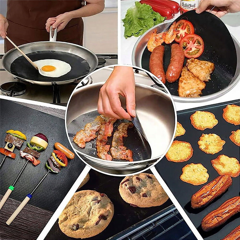 10x XXL TEFLON GRILL MAT BAKING TRAY GRILLING SET Manufacturer code 00