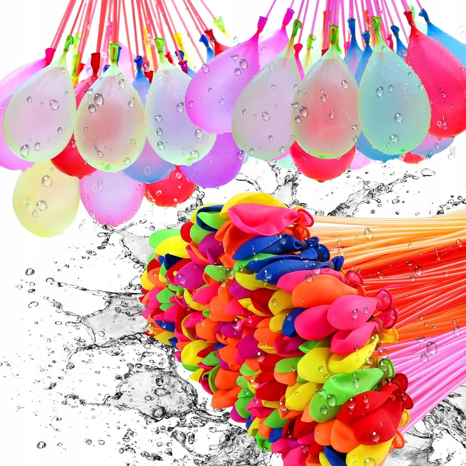 111 PCS WATER BALLOONS BALLOON WATER BOMBS AUTOMATIC + THREAD 111pcs Śmigus EAN (GTIN) 5905567724305