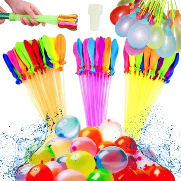 111 WATER BALLOONS WATER BOMBS AUTOMATIC SELF-CLOSING + THREAD SET
