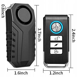 113dB Anti-Theft Bike Alarm Waterproof Remote Control Vibration Sensor SOS Packaging status original